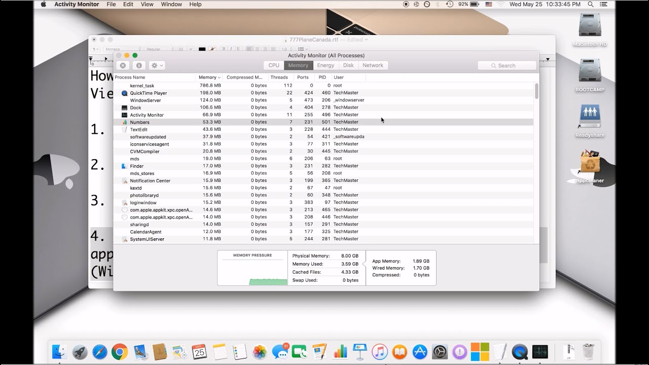 Task manager for mac os x